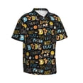 thumbnail image 2 of Daiia Basketball Hawaiian Shirt for Men Gentle Cotton Regular Short Sleeve Casual-Small, 2 of 9