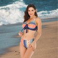 thumbnail image 4 of Conjuntos de bikini para mujer Traje de baño de dos piezas Traje de baño de talle alto con cuello en V Traje de baño de bikini sexy, 4 of 5
