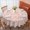 Pioneer Flower Floral-1, variant on Pioneer Flower Floral Print Pattern Round Tablecloth 60 X 60 Inch, Wrinkle Resistant Wipeable Table Cloth for Kitchen Dining Picnic Patio Party