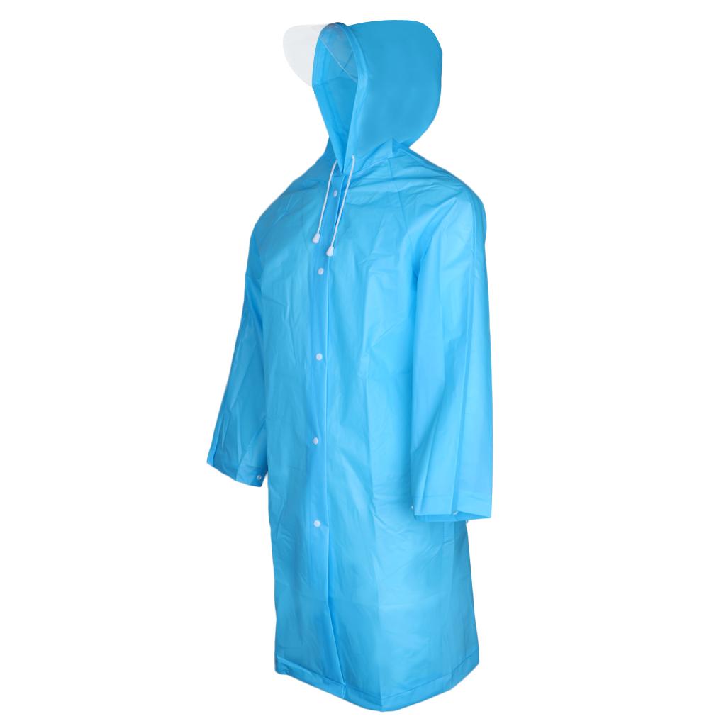 Waterproof Rain Poncho Reusable Adult 