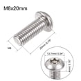 thumbnail image 2 of Unique Bargains M8x20mm Torx Security Machine Screw 304 Stainless Steel 20Pack, 2 of 5