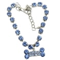 thumbnail image 1 of Collar con colgante de diamantes de imitación para mascotas, cadena para perros, cachorros y gatos, 1 of 7