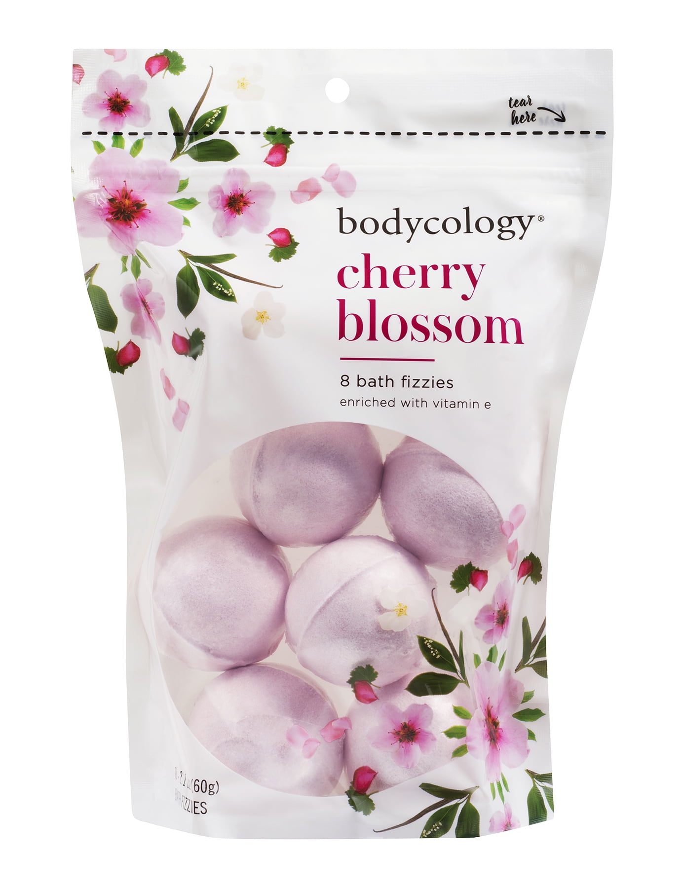 Bodycology Bath Fizzies, Cherry Blossom, 2.1 oz - 8 count