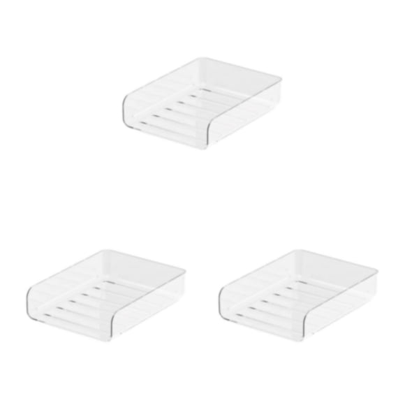 Methold Bandeja de letras apiladas de ABS, hebilla ajustable fácil de apilar, segura para apilar, caja de almacenamiento para el hogar, Type1 NO1