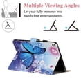thumbnail image 2 of iPad mini 3 Case, iPad mini 2 Case, Allytech Premium PU Leather Ultra Slim Lightweight Auto Sleep Wake Protective Shockproof Folio Stand Smart Case Cover for Apple iPad mini 1 2 3, Butterfly, 2 of 9