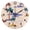 Black, variant on Palm Trees Pattern Wall Clock 10in Round Artistic Oil Painting Home Decor Desk Table Clock