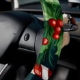 thumbnail image 5 of Christmas 14.5 Inch Printing PVC Leather Steering Wheel Cover Auto Accessories, 5 of 6