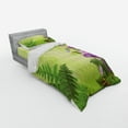 thumbnail image 3 of Ambesonne Landscape Bedding Set 4 Pcs, Mushroom Flower Magic, Queen, Green Purple, 3 of 3