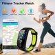 thumbnail image 3 of Pulsera de fitness con monitor de ritmo cardíaco Medición de la presión arterial Reloj inteligente a prueba de agua para mujeres, hombres y niños JFHHH pequeña, 3 of 5