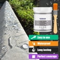 thumbnail image 4 of Suodoka Waterproof Sealant & Leak Repair Coating for Bathroom Kitchen Wall, Clear Multi-Purpose Caulk & No Demolition Tile Crack Filler, Includes Applicator Brush, 10.5 oz / 300g, 4 of 6