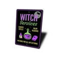 thumbnail image 4 of Witch Services Novelty Decor, Metal Wall Sign - 10x14 Inches, 4 of 4