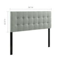 thumbnail image 5 of Modway Emily Tufted Button Headboard, King, Gray, 5 of 7