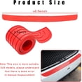 thumbnail image 2 of Yazoeia Car Rear Bumper Protector Guard, Auto Scratch-Resistant Rubber Trunk Door Entry Guard Accessory, Universal Non-Slip Vehicle Trunk Door Sill Protector for Most SUV (41"×3.5", Red), 2 of 6