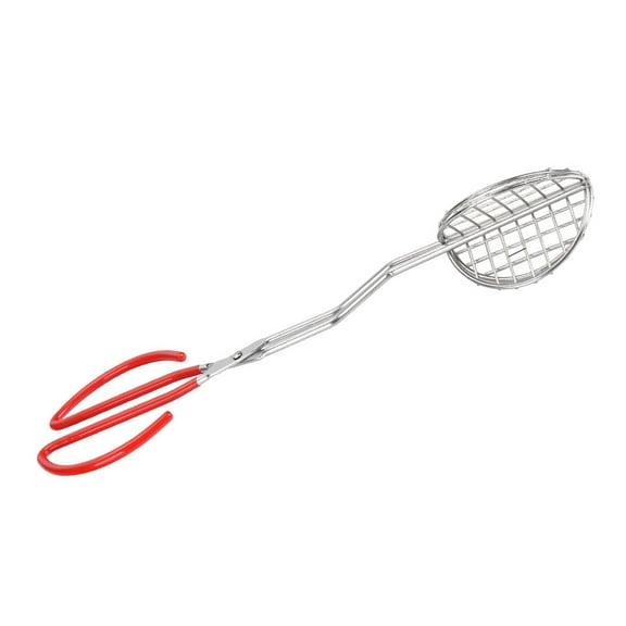 Long Handle Tongs with Grip Functional Stainless Steel Tacos Shell Press with User Friendly