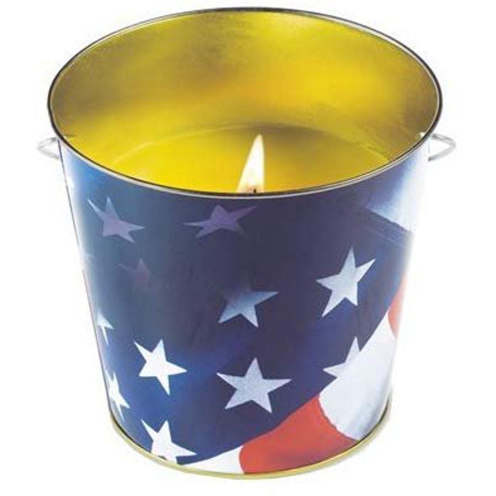 Lamplight Farms 1412122 16 oz American Flag / Patriotic Citronella