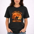 thumbnail image 2 of Brooms Are for Amateurs T-Shirt – Halloween Witch Theme – Equestrian Enthusiasts, 2 of 6