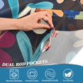 thumbnail image 4 of Yayeee Window Valance for Kitchen Farmhouse Rod Pocket Bright Colorful Flowers Pattern Short Curtain for Living Room, 4 of 6