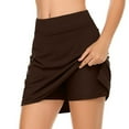 thumbnail image 2 of nerohusy Womens Skorts with Pockets Tennis Golf Skirts Solid High Waist Gym Workout Skorts with Shorts Underneath Quick Dry Athletic Running Skirt 2024, 2 of 4