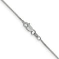thumbnail image 2 of Auriga Fine Jewelry 14K White Gold .7 mm Box Chain Necklace for Women 22", 2 of 7