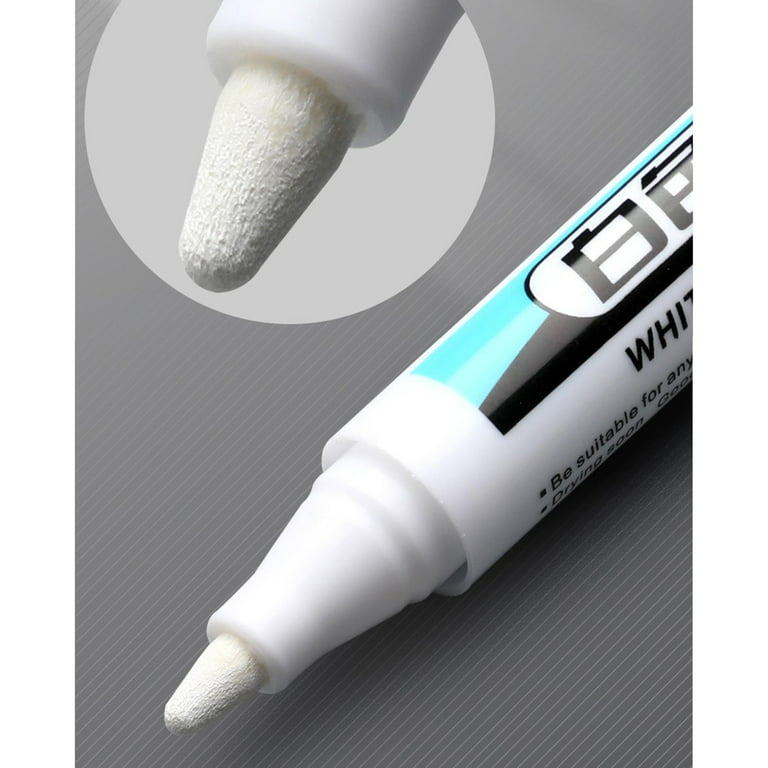 Permanent White Markers Paint Pen Wall Bathroom Fabric Rock Painting Foam  Drawing Water Resistant Metal Hardware Furniture Glass Marker Pen 2.5mm 
