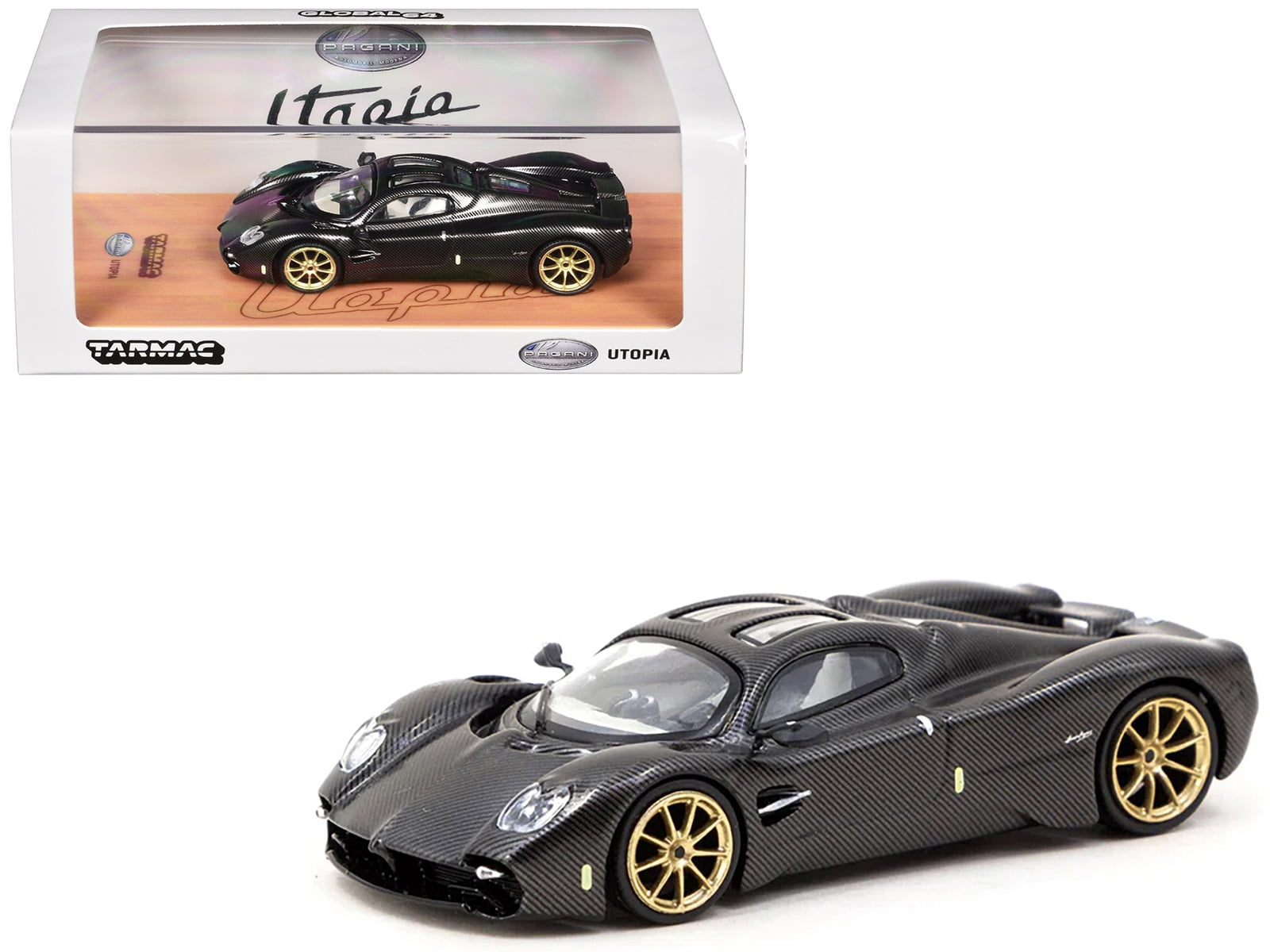 Diecast Pagani Zonda R Viola PSO Metallic and Black