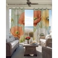 thumbnail image 4 of Vintage Spring Floral Blackout Curtains, Light Blocking Print Window Curtains, Watercolor Farmhouse Summer Botanical Thermal Insulated Window Drapes for Living Room 2 Panels, 104"W x 96"L, 4 of 9