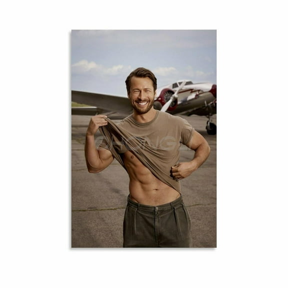 Glen Powell Actor Poster Canvas Painting Posters And Prints Wall Art Pictures For Living Room Bedroom Decor