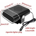 thumbnail image 5 of 24v 150w Car Heater, 360 Rotatable Defogging And Defrosting With Cigarette Lighter Socket Electric Car Fan, Car Heater Car Electric Heater, 5 of 5