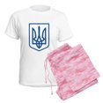 thumbnail image 6 of CafePress - Ukraine Women's Light Pajamas - Women's Short Sleeve Print T-Shirt and Pants Light Cotton Pajama Set, 6 of 7