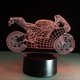 thumbnail image 2 of 3D Lamp Visual Light Effect Touch Switch & Colors Changing Night Light (Motorcycle), 2 of 3