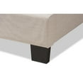 thumbnail image 5 of Baxton Studio Odette Modern and Contemporary Light Beige Fabric Upholstered King Size Bed, 5 of 7