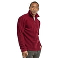 thumbnail image 3 of DailyWear Mens Polar Fleece Quarter Zip Pullover Sweaterr Burgundy, Small, 3 of 4