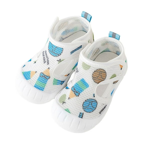 Meresysid Infant Kids Newborn Toddler Baby Spring New Baby Knit Indoor Floor Shoes Non-slip Breathable Sweat Shoes Blue