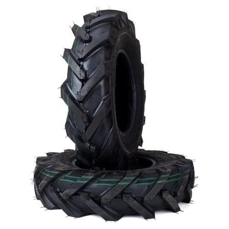 (2) Tiller Tires 4.8x4x8 4.8x4-8 4.80-4.00-8 Ag Tread 4 Ply