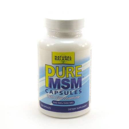 Pure MSM with Glucosamine By Natural Balance - 120 Capsules