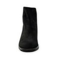 thumbnail image 2 of Eric Michael Margot Black Suede Fashion Zipper Wedge Rounded Toe Ankle Booties (black, 11.5-12), 2 of 3