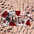 thumbnail image 5 of Lksixu Microfiber Heart Beach Towel, Floral Love Heart Pattern Sand Free Absorbent Beach Towel Lightweight Soft Bath Towels Quick Dry Skin-Friendly Sport Towels for Seaside Camping(35.4x71 inch), 5 of 5