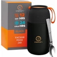 thumbnail image 1 of Vacuum Insulated Food Jar. Large 24oz Bowl incl. Folding Spoon, Cup. Wide Mouth Thermos Keep Hot & Cold Drinks Soup Thermo Lunch Container for Adults. BPA-Free Stainless Steel, Leak Proof, 1 of 5