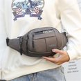 thumbnail image 2 of Green Bolso de cintura para hombre, bolso de cinturón versátil a la moda, bolso de pecho, cintura deportiva de calle Pac, 2 of 3