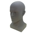 thumbnail image 2 of Male Mannequin Head Mannequin Stand Multipurpose Hair Making Lightweight Smooth Durable Hairpiece Stand Manikin Head for Hat black, 2 of 8