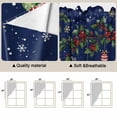thumbnail image 5 of Blue Christmas Snowman Swag Valances for Windows 2 Pack, Kitchen Window Curtains 36 Inch Length, Xmas Snowflake Elk Tree Balls Privacy Swag Curtains for Living Room/Bathroom with Rod Pocket 36"x36", 5 of 8