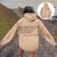 thumbnail image 2 of CUSTG Hoodies For Women Word Graphic Sweatshirts Vintage Hoodie Trendy Preppy Clothes Long Sleeve Sweatshirt Tops Oversized Birthday Streetwear, 2 of 7