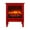 Red, variant on S-HOME 17 Inch Freestanding Electric Fireplace Stove Heater With 3D Flame Effect, Home Heating Solution