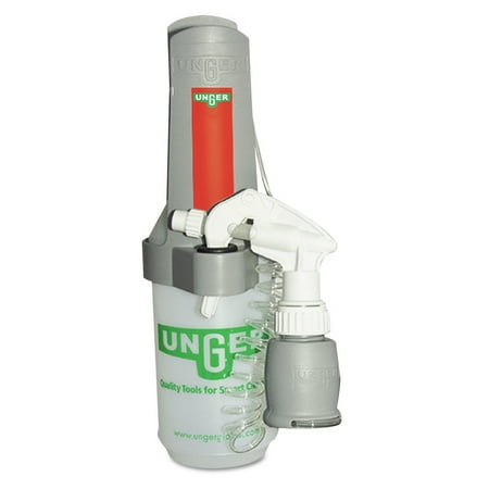 Unger SOABG Sprayer-On-A-Belt 33 oz. Spray Bottle Kit - Gray/White/Translucent 12 Bottles 