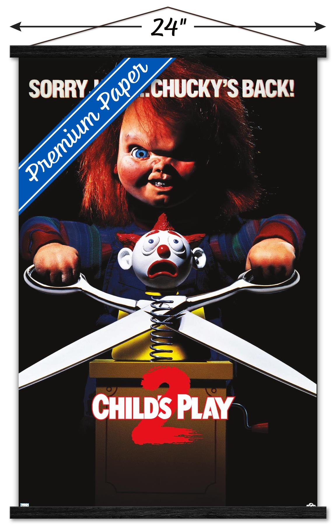Child's Play 2 - One Sheet Wall Poster with Magnetic Frame, 22.375" x 34"