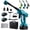 Blue, variant on Cordless Pressure Washer, Portable Handheld Washer with 6-in-1 Nozzle and 2 Batteries for Car, Home and Garden