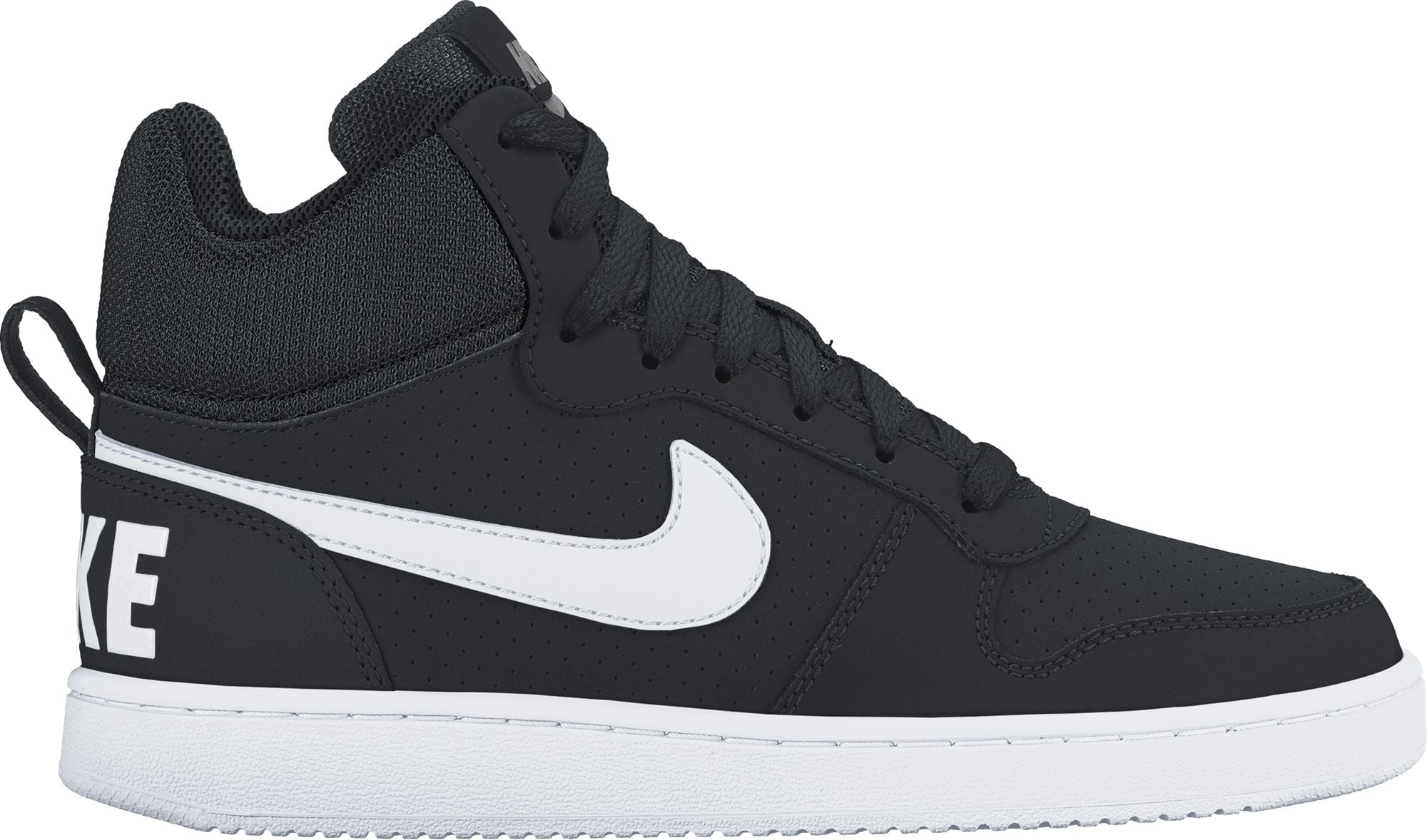 Nike - Nike Men's Court Borough Mid Shoes Black/White 10.5 - Walmart.com - Walmart.com