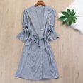 thumbnail image 6 of Baqcunre Satin Silk Pajamas Women Nightdress Lingerie Robes Underwear Sleepwear Sexy Loungewear Set Lounge Set Womens Pajama Sets Women Clothing Pajamas For Women,Color Blue,Size XL, 6 of 7