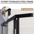 thumbnail image 3 of 36 Corner Shower Door,36" W x 72" H Neo-Angle Corner Shower Enclosure,Frameless Pivot Shower Doors with 1/4” (6MM) SGCC Tempered Glass for Walk-in Shower,Matte Black, 3 of 10