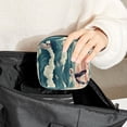 thumbnail image 6 of Seagull Sanitary Napkin Bag Period Purse Small Storage Bag Pouch Case Travel Organizer Zipper Pouch 4.7x6.6x6.6 in Velvet Oxford Cloth Sponge Fabric Storage Bag for Sanitary Napkins, 6 of 6